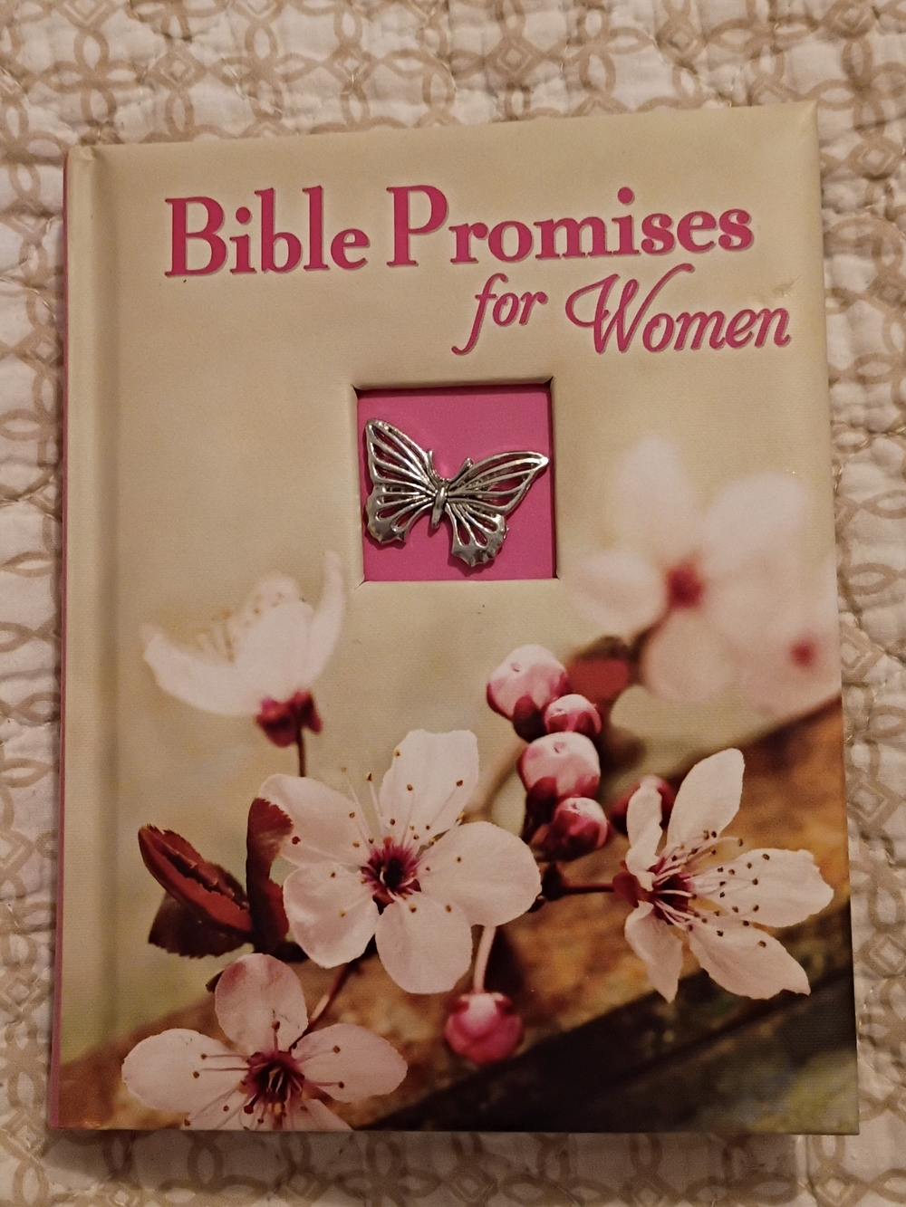 Bible Promises For Women Book With Butterfly Book Charm.